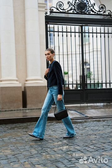 Укороченный бархатный пиджак