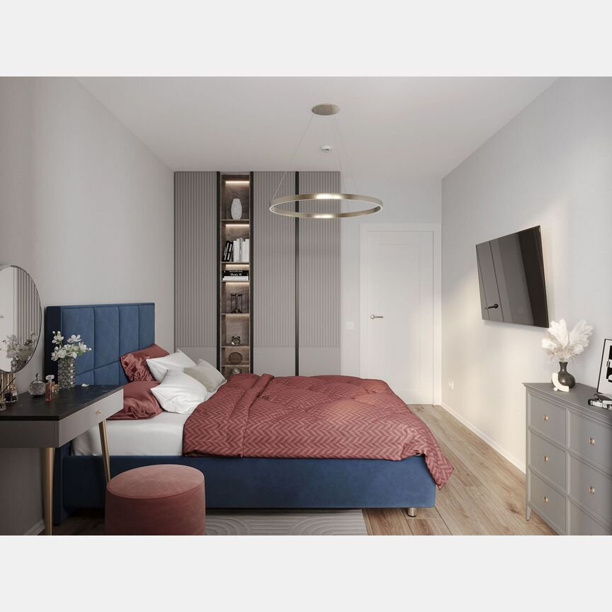 3-к. квартира, 64 м², 13/22 эт.