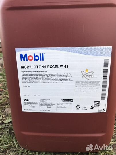 Масло гидравлическое mobil DTE 10 excel 68 (20 л)