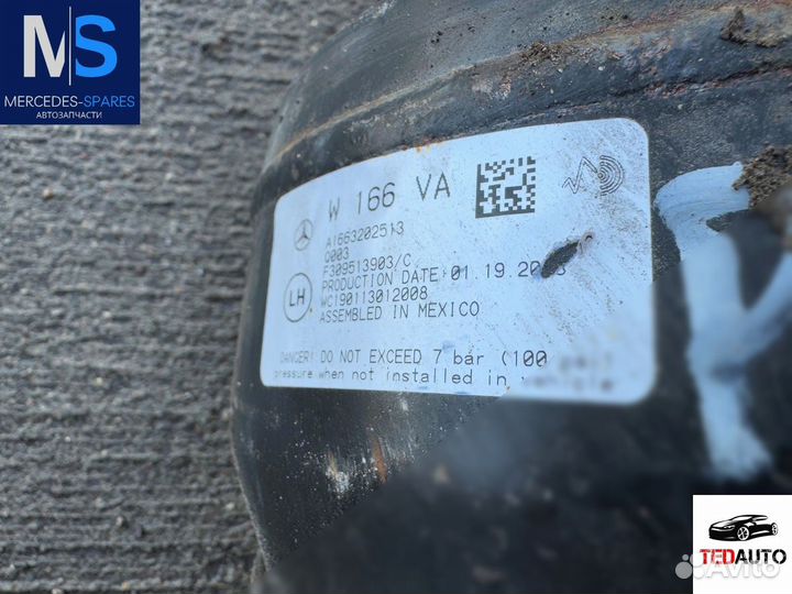 Амортизатор передний левый, Mercedes GL X166 2014