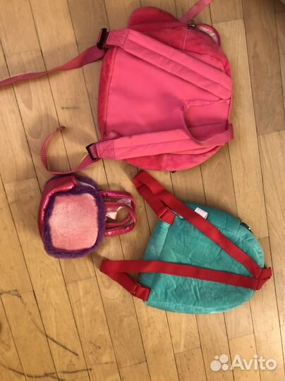 Рюкзачок для девочки 2 шт и сумочка