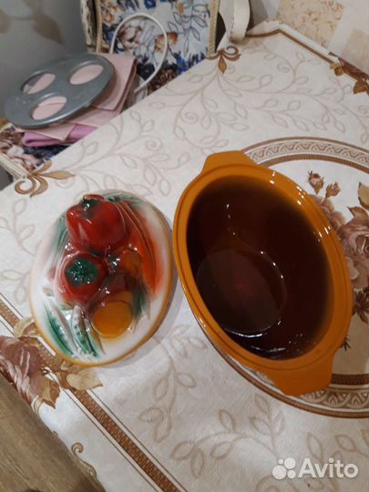 Жаровня глиняная и горшочки для запекания