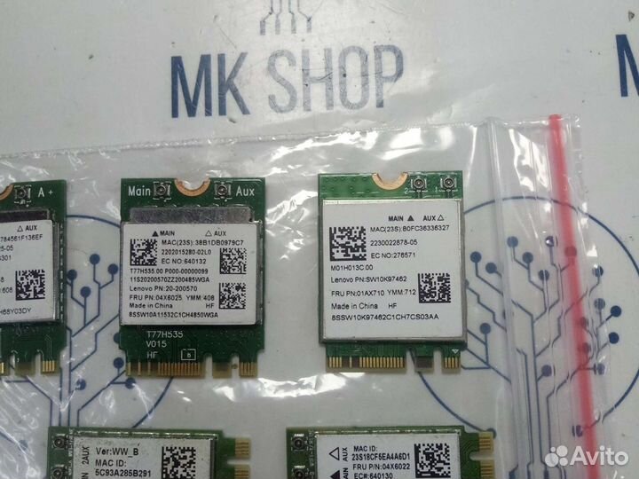 Wi-Fi карточка для ноутбука 5 GHz PCI-E mini M.2