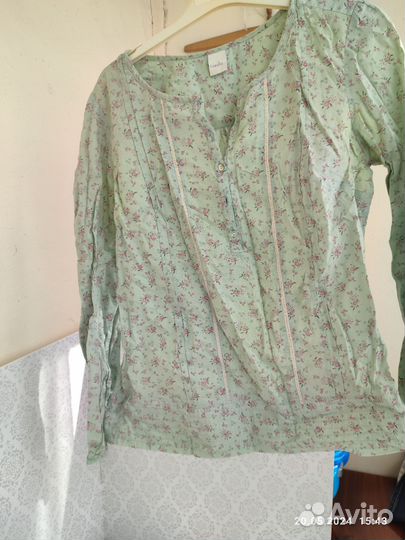 Женская летняя блузка кофта хлопок 46