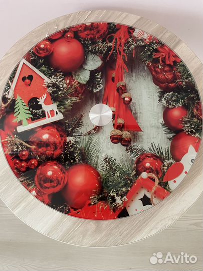 Поднос вращающийся новогодний (блюдо)