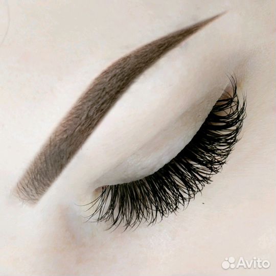 Наращивание ресниц, окрашивание бровей, шугаринг