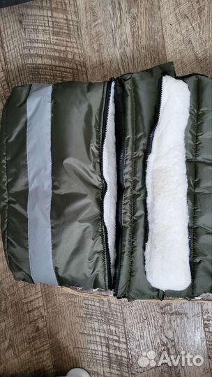 Зимний конверт в коляску на овчине