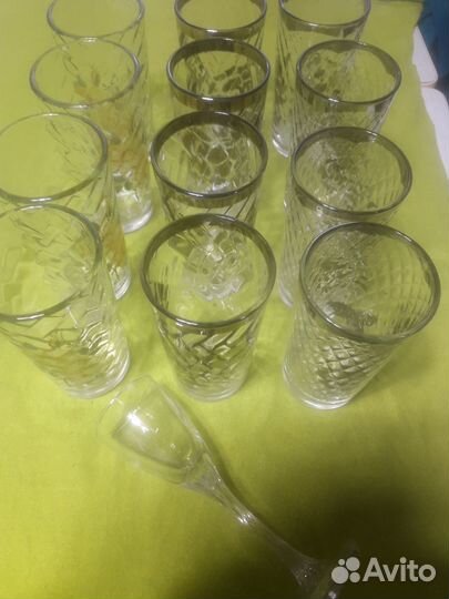 Бокалы фужеры рюмки