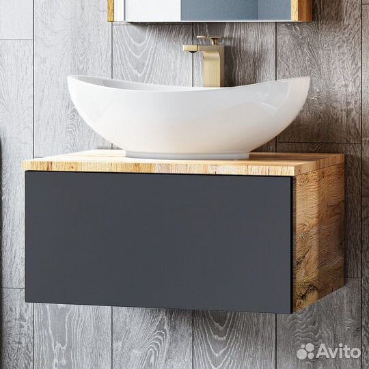 Тумба с раковиной Misty Ива П-Ива-01070-481Я