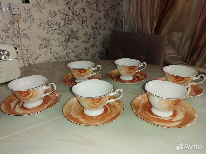 Набор чайной посуды новый