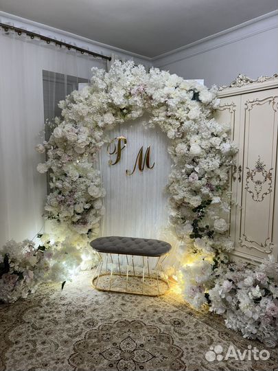 Свадебный декор в аренду фотозоны
