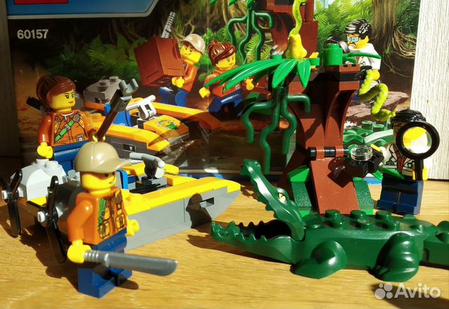 Lego City 60157 джунгли с крокодилом