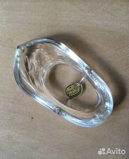 Набор хрустальных мини пепельниц. Богемия