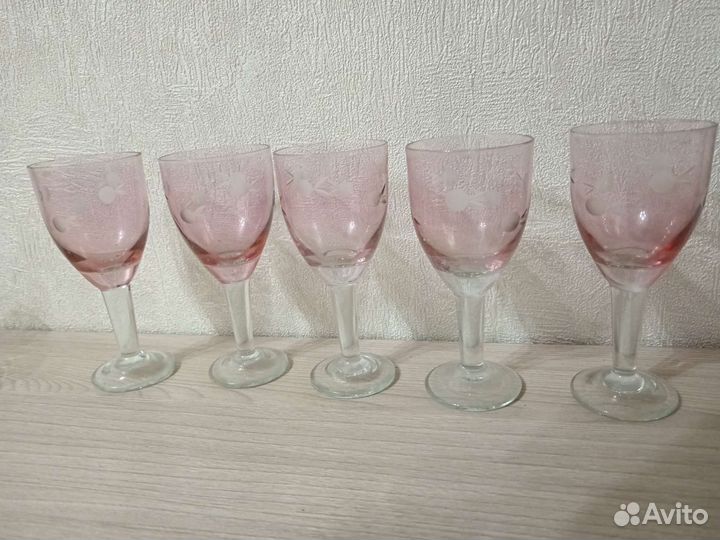 Рюмки СССР цветное стекло