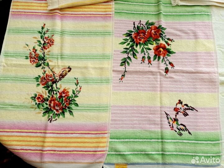 Махровые полотенца и простынь новые, СССР