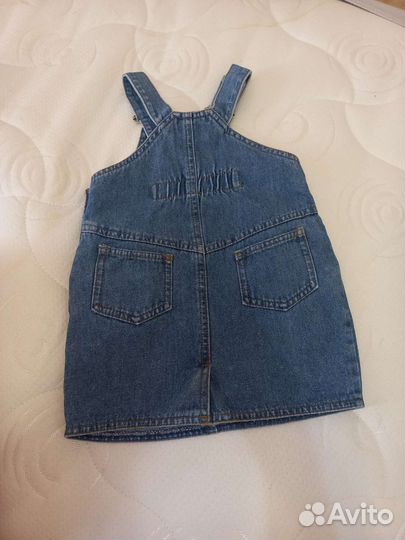 Джинсовый сарафан для девочки 92