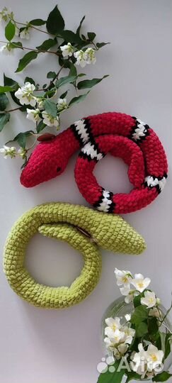 Змейка плюшевая