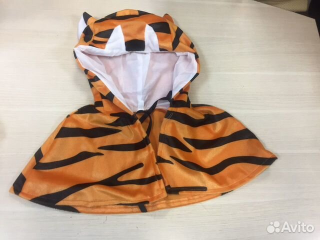 Тигр накидка с капюшоном детская