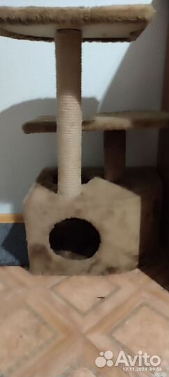 Домик для кошки с когтеточкой
