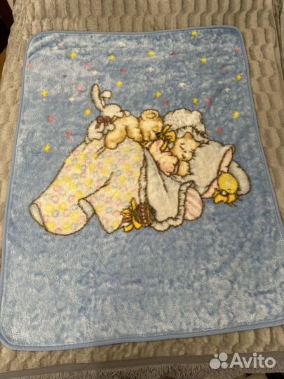 Плед (покрывало) детский плюшевый 110*145