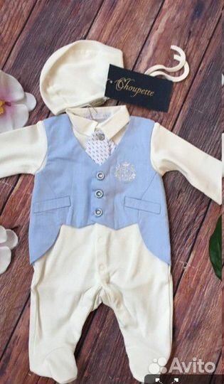 Конверт + боди choupette на выписку