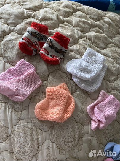 Носочки, антицарапки, чепчики, шапочки, боди