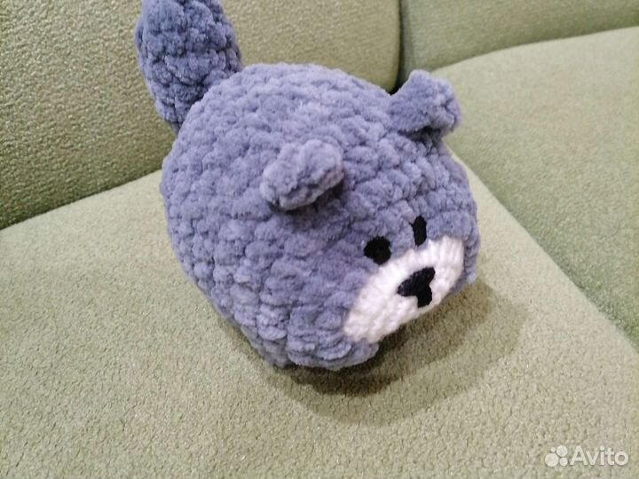 Кот колобок из плюша
