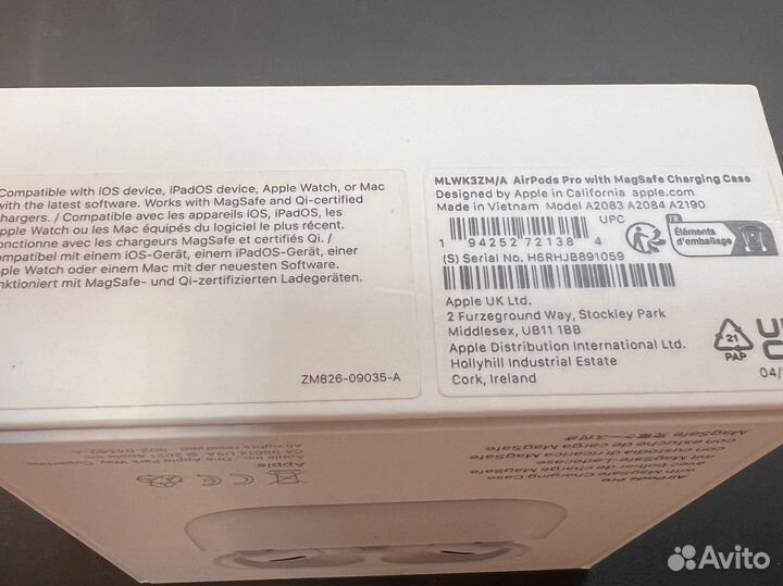 Наушники apple airpods pro оригинал