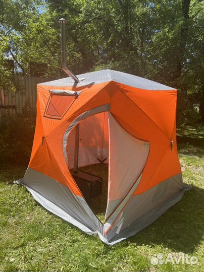 Мобильная баня 220*220 см с печкой