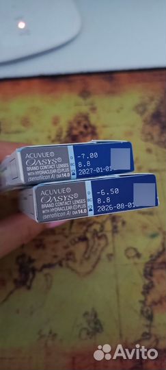 Линзы контактные acuvue oasys -6.5, -7