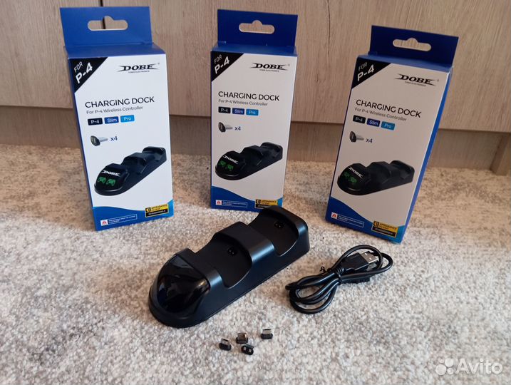 Зарядная станция для джойстиков PS4 (новая)