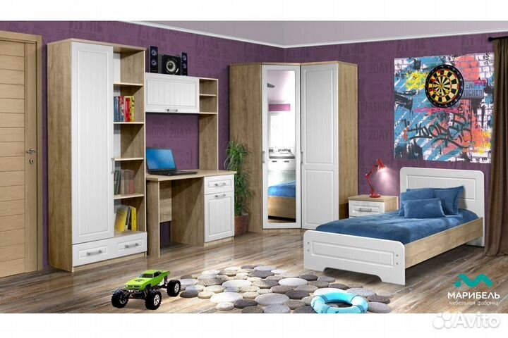 Шкаф-пенал Юниор-7 юн-4 (левый)