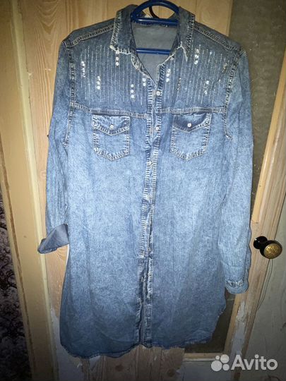 Платье рубашка 52 54
