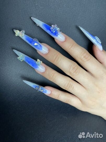 Маникюр наращивание