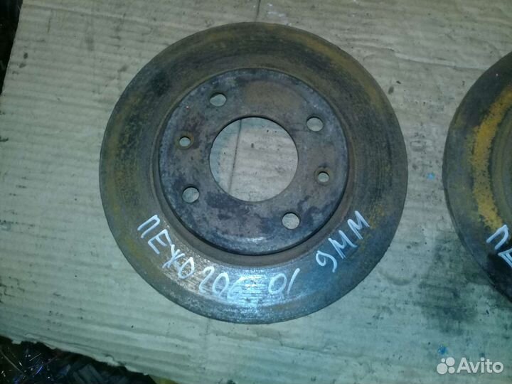 Диск тормозной Peugeot 206