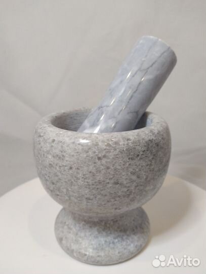 Пестик к ступке мраморный (черн/бел/оранж/сер)