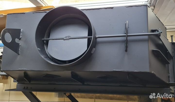 Каминная топка Альфа 1000B черный шамот Новинка