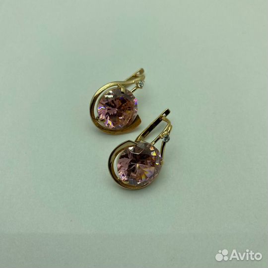 Щ43а, Щ43а, Серьги с камнями, золото 585, id 54309