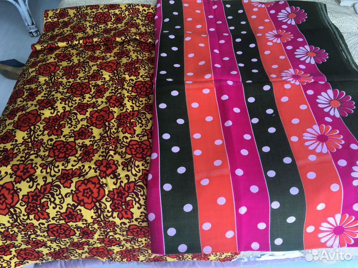 Винтажная ткань ссср, гдр 50-70-х годов