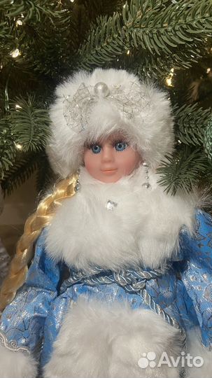 Дед мороз и снегурочка под елку фигурки