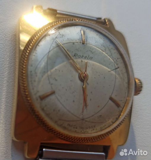 Часы Ракета Атом золото AU20 СССР экспорт 1960 ход