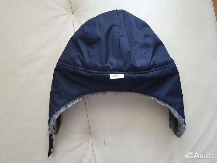 Шапка ушанка зимняя ReimaTec 56см (7-12л)