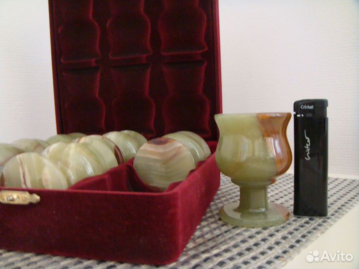 Фужеры/рюмки из натурального камня новые