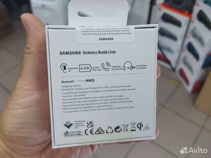 Беспроводные наушники samsung galaxy buds live