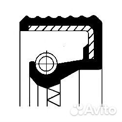 Corteco 01026501B Сальник компрессора 25x35x6 FPM