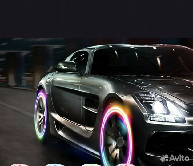 Фонарь колёсный светодиодный (авто, мото, вело