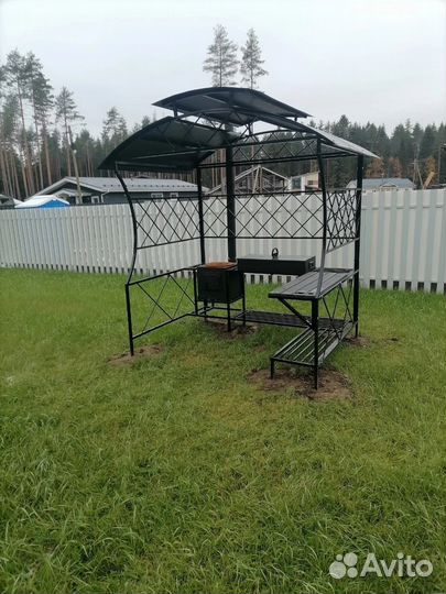 Мангал с крышей