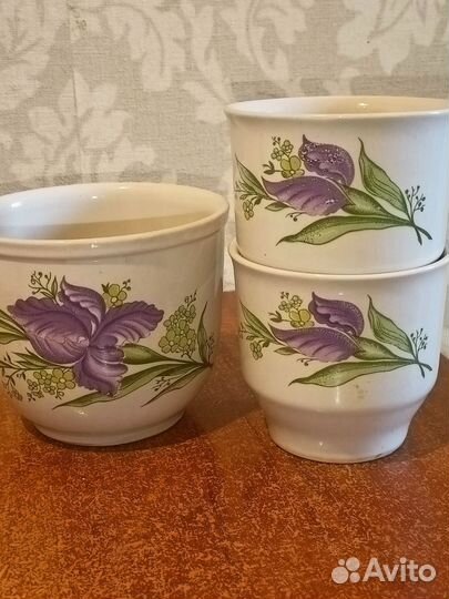 Керамические горшки для запекания СССР Богданович