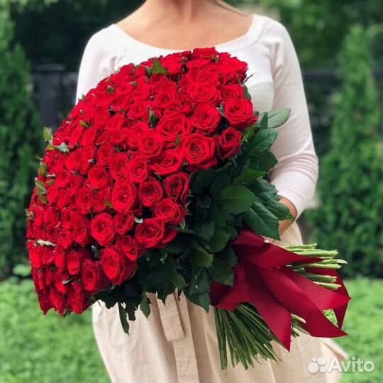 101 Роза Цветы Букеты 501 51 25 Роз Доставка