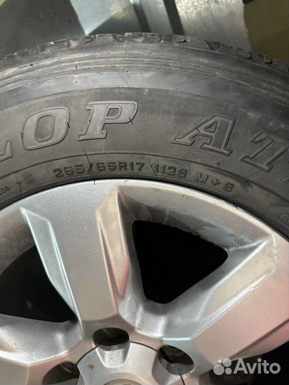 Диски с резиной dunlop AT20 265/65 r17 prado 150